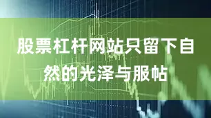 股票杠杆网站只留下自然的光泽与服帖