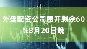 外盘配资公司展开剩余60%8月20日晚